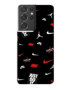 Чохол для Samsung Galaxy S21 Plus з картинкою «Nike Mix Pattern»