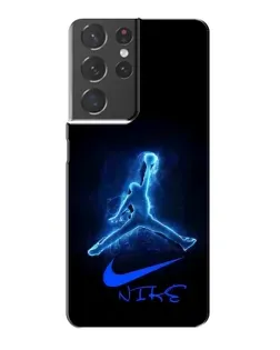 Чохол для Samsung Galaxy S21 Plus з картинкою «Jordan Neon Blue»