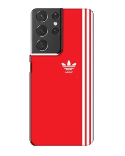 Чохол для Samsung Galaxy S21 Plus з картинкою «Червоний мінімалізм Adidas»