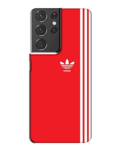 Чохол для Samsung Galaxy S21 Plus з картинкою «Червоний мінімалізм Adidas»
