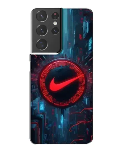 Чохол для Samsung Galaxy S21 Plus з картинкою «Техногенний стиль Nike» Чохол для Samsung Galaxy S21 Plus з картинкою «Техногенний стиль Nike»