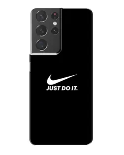 Чохол для Samsung Galaxy S21 Plus з картинкою «Мінімалізм від Nike» Чохол для Samsung Galaxy S21 Plus з картинкою «Мінімалізм від Nike»
