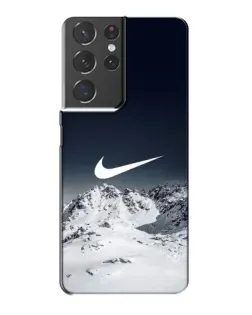 Чохол для Samsung Galaxy S21 Plus з картинкою «Nike — зимові гори» Чохол для Samsung Galaxy S21 Plus з картинкою «Nike — зимові гори»