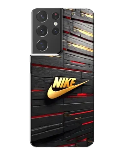 Чохол для Samsung Galaxy S21 Plus з картинкою «Золотий Nike на металі» Чохол для Samsung Galaxy S21 Plus з картинкою «Золотий Nike на металі»