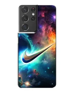 Чохол для Samsung Galaxy S21 Plus з картинкою «Космічний Nike Swoosh» Чохол для Samsung Galaxy S21 Plus з картинкою «Космічний Nike Swoosh»