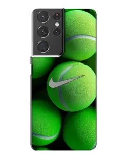 Чохол для Samsung Galaxy S21 Plus з картинкою «Тенісні м'ячі Найк» Чохол для Samsung Galaxy S21 Plus з картинкою «Тенісні м'ячі Найк»