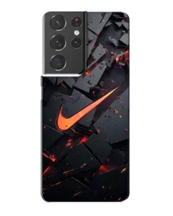 Чохол для Samsung Galaxy S21 Plus з картинкою «Nike — ефект розломів» Чохол для Samsung Galaxy S21 Plus з картинкою «Nike — ефект розломів»