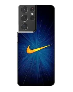 Чехол для Samsung Galaxy S21 Plus с картинкой «Синий пульс Nike»