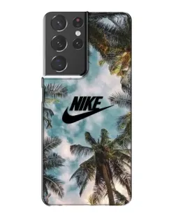 Чехол для Samsung Galaxy S21 Plus с картинкой «Тропический принт Nike»