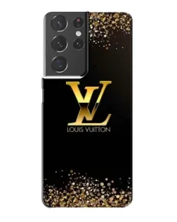 Чохол для Samsung Galaxy S21 Plus з картинкою «LV — золоті іскри»