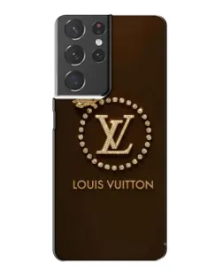 Чохол для Samsung Galaxy S21 Plus з картинкою «LV — золота печатка»