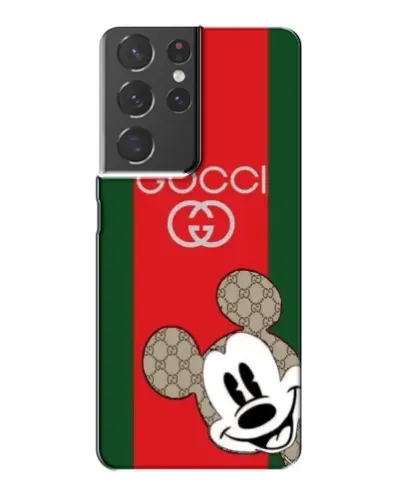 Чохол для Samsung Galaxy S21 Plus з картинкою «Gucci — смуги та Міккі» Чохол для Samsung Galaxy S21 Plus з картинкою «Gucci — смуги та Міккі»