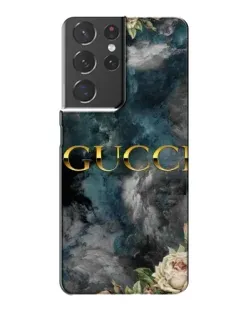 Чехол для Samsung Galaxy S21 Plus с картинкой «Абстрактные цветы Gucci»