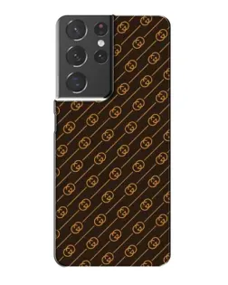 Чохол для Samsung Galaxy S21 Plus з картинкою «Gucci — золоті діагоналі»