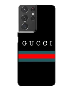 Чохол для Samsung Galaxy S21 Plus з картинкою «Gucci — червоний пояс»