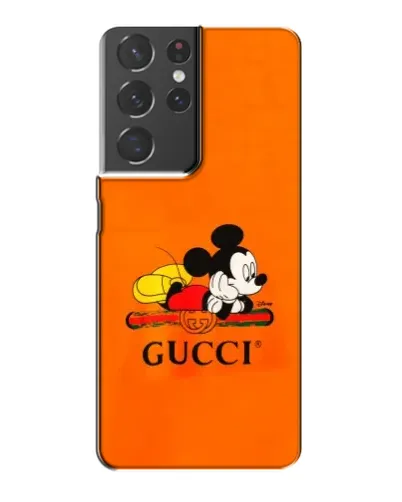 Чохол для Samsung Galaxy S21 Plus з картинкою «Міккі Маус Gucci — помаранч» Чохол для Samsung Galaxy S21 Plus з картинкою «Міккі Маус Gucci — помаранч»