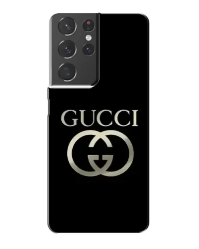 Чохол для Samsung Galaxy S21 Plus з картинкою «Gucci — золото на чорному» Чохол для Samsung Galaxy S21 Plus з картинкою «Gucci — золото на чорному»