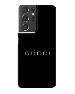 Чехол для Samsung Galaxy S21 Plus с картинкой «Gucci — неоновый минимализм»