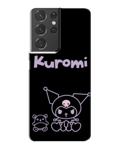 Чохол для Samsung Galaxy S21 Plus з картинкою «Kuromi — чорний мінімалізм» Чохол для Samsung Galaxy S21 Plus з картинкою «Kuromi — чорний мінімалізм»