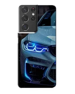 Чохол для Samsung Galaxy S21 Plus з картинкою «Погляд BMW з синіми фарами» Чохол для Samsung Galaxy S21 Plus з картинкою «Погляд BMW з синіми фарами»