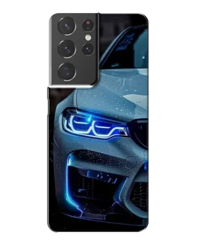 Чохол для Samsung Galaxy S21 Plus з картинкою «Погляд BMW з синіми фарами» Чохол для Samsung Galaxy S21 Plus з картинкою «Погляд BMW з синіми фарами»