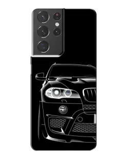 Чохол для Samsung Galaxy S21 Plus з картинкою «Темний силует BMW»