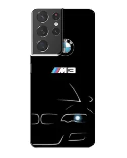 Чохол для Samsung Galaxy S21 Plus з картинкою «Мінімалістичний принт BMW M3»