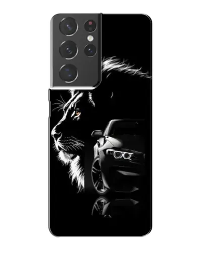 Чохол для Samsung Galaxy S21 Plus з картинкою «BMW та лев» Чохол для Samsung Galaxy S21 Plus з картинкою «BMW та лев»