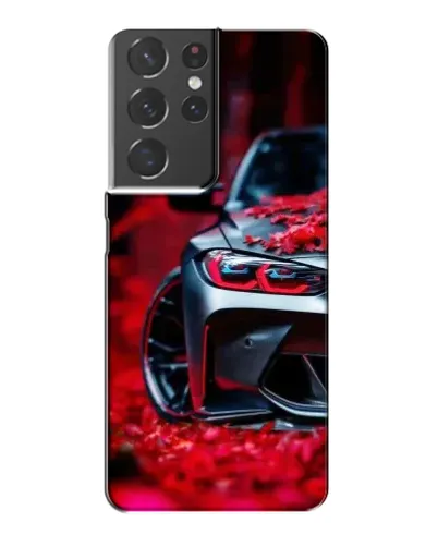 Чохол для Samsung Galaxy S21 Plus з картинкою «Спортивна BMW та квіти» Чохол для Samsung Galaxy S21 Plus з картинкою «Спортивна BMW та квіти»