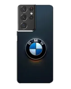 Чохол для Samsung Galaxy S21 Plus з картинкою «Логотип BMW — мінімалізм»
