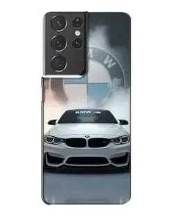 Чохол для Samsung Galaxy S21 Plus з картинкою «BMW в білому диму»