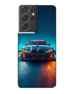 Чохол для Samsung Galaxy S21 Plus з картинкою «BMW — вогні неону»