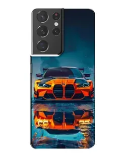 Чохол для Samsung Galaxy S21 Plus з картинкою «BMW — золота емблема»