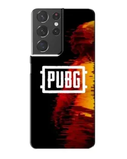 Чехол для Samsung Galaxy S21 Plus с картинкой «Яркий логотип PUBG»