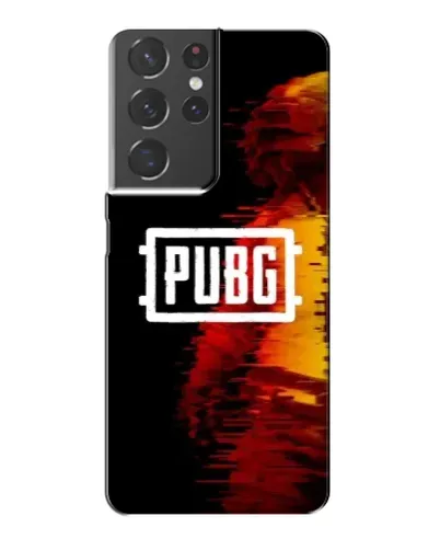 Чехол для Samsung Galaxy S21 Plus с картинкой «Яркий логотип PUBG»