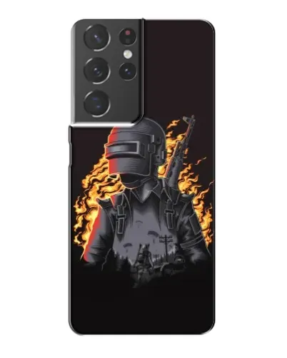 Чохол для Samsung Galaxy S21 Plus з картинкою «PUBG — вогняний силует» Чохол для Samsung Galaxy S21 Plus з картинкою «PUBG — вогняний силует»