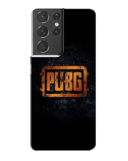 Чохол для Samsung Galaxy S21 Plus з картинкою «PUBG — золотий логотип»