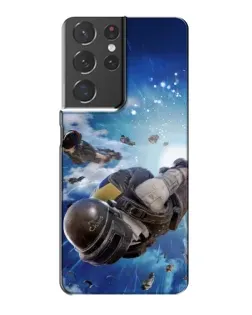Чохол для Samsung Galaxy S21 Plus з картинкою «Десант PUBG — стрибок»