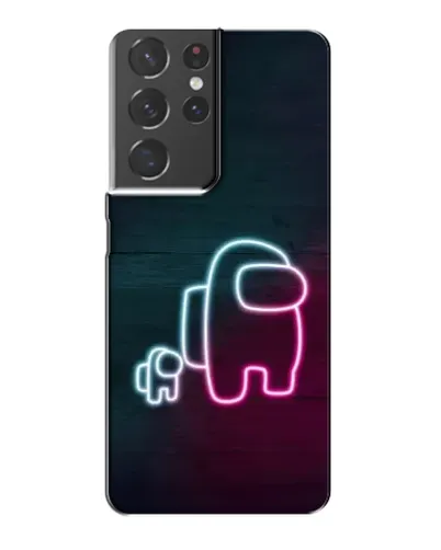 Чохол для Samsung Galaxy S21 Plus з картинкою «Among Us неон-арт» Чохол для Samsung Galaxy S21 Plus з картинкою «Among Us неон-арт»