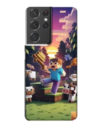 Чохол для Samsung Galaxy S21 Plus з картинкою «Стів на фермі» Чохол для Samsung Galaxy S21 Plus з картинкою «Стів на фермі»
