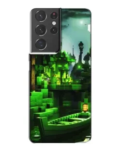 Чохол для Samsung Galaxy S21 Plus з картинкою «Minecraft лісовий пейзаж» Чохол для Samsung Galaxy S21 Plus з картинкою «Minecraft лісовий пейзаж»