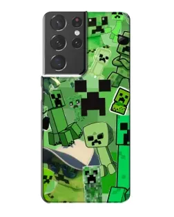 Чохол для Samsung Galaxy S21 Plus з картинкою «Кріпери Minecraft» Чохол для Samsung Galaxy S21 Plus з картинкою «Кріпери Minecraft»