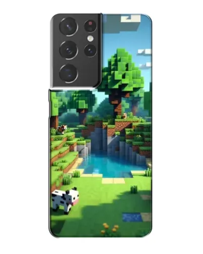 Чохол для Samsung Galaxy S21 Plus з картинкою «Minecraft літній день» Чохол для Samsung Galaxy S21 Plus з картинкою «Minecraft літній день»