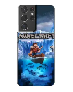 Чохол для Samsung Galaxy S21 Plus з картинкою «Minecraft льодянийсвіт»
