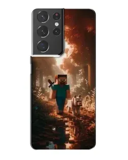 Чохол для Samsung Galaxy S21 Plus з картинкою «Стів у лісі»