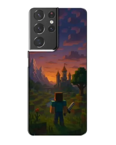 Чохол для Samsung Galaxy S21 Plus з картинкою «Стів біля вежі» Чохол для Samsung Galaxy S21 Plus з картинкою «Стів біля вежі»