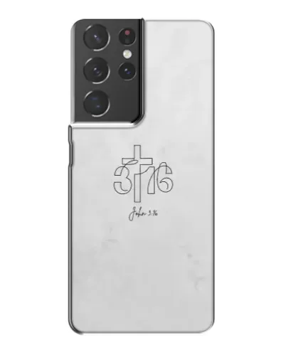 Чехол для Samsung Galaxy S21 Plus с картинкой «Иоанна 3:16 Крест»