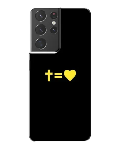 Чехол для Samsung Galaxy S21 Plus с картинкой «Сердце и Крест»