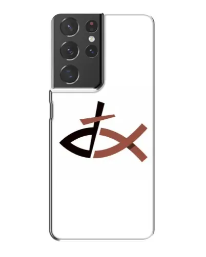 Чехол для Samsung Galaxy S21 Plus с картинкой «Рыба и крест»