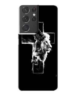 Чохол для Samsung Galaxy S21 Plus з картинкою «Сяючий хрест Jesus»